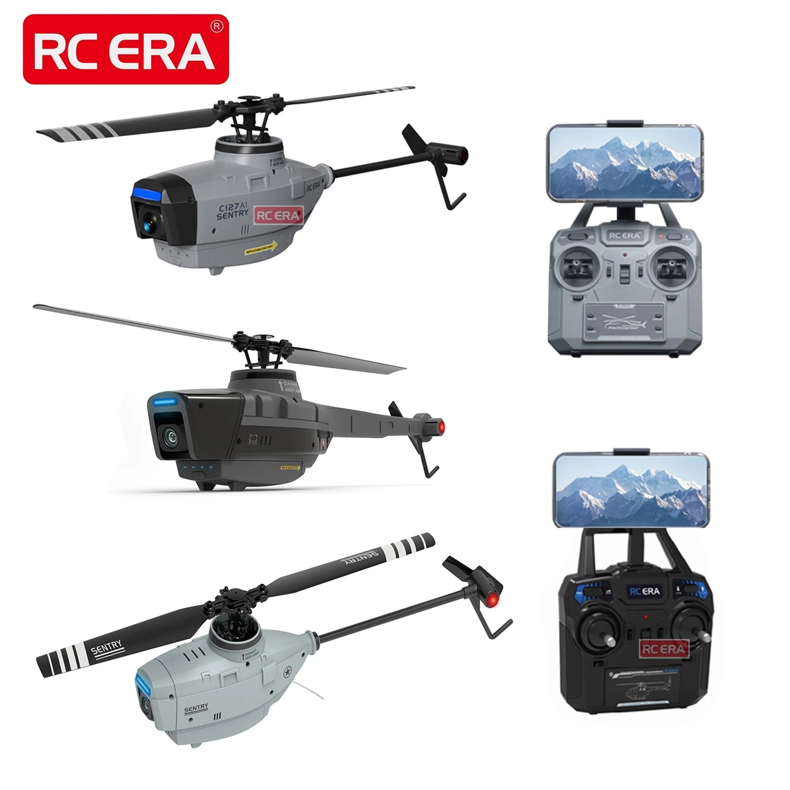 ERA C127AI AI - Assisted RC Helicopter | Single Blade, Gyro Stabilised, Beginner - Friendly - Skyvex Official