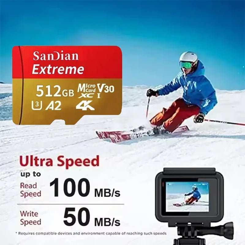 High Speed Micro SD Card 128GB–1TB | Class 10 U3 V30 for Drone, Camera & Dash Cam - Skyvex Official