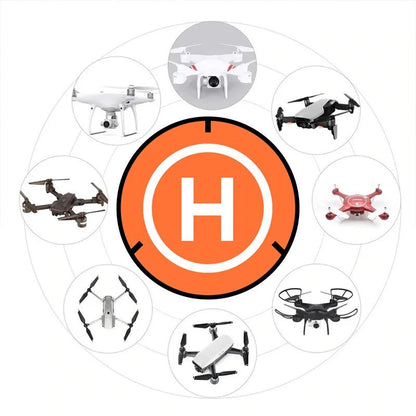 55cm Foldable Drone Landing Pad | Universal Waterproof Mat for All Drones - Skyvex Official