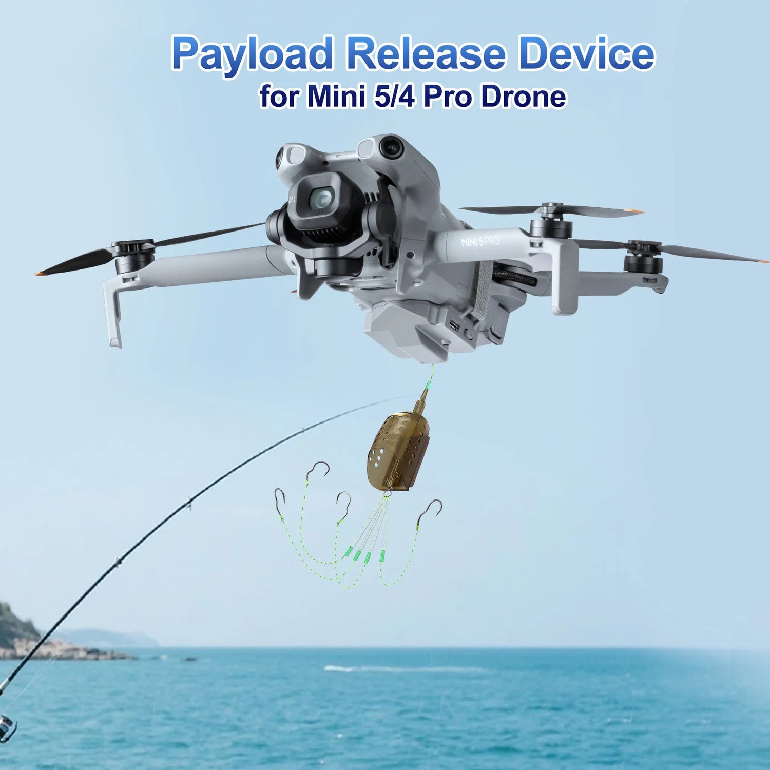 Drone Airdrop System for DJI Mini 4 Pro / Mini 5 Pro | 130g Payload Delivery Device - Skyvex Official