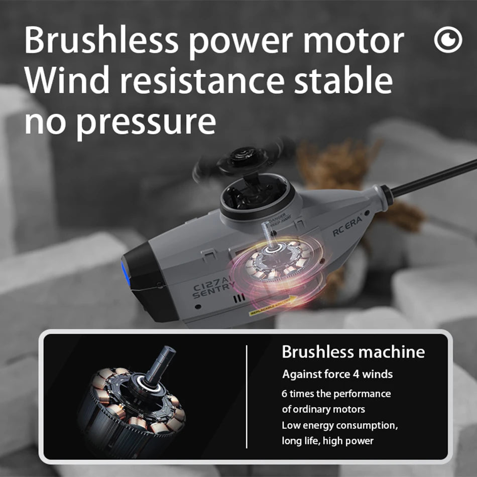 ERA C127AI AI - Assisted RC Helicopter | Single Blade, Gyro Stabilised, Beginner - Friendly - Skyvex Official