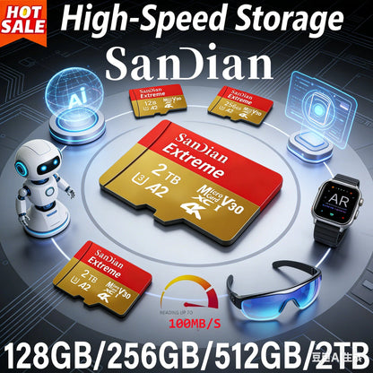 High Speed Micro SD Card 128GB–1TB | Class 10 U3 V30 for Drone, Camera &amp; Dash Cam - Skyvex Official
