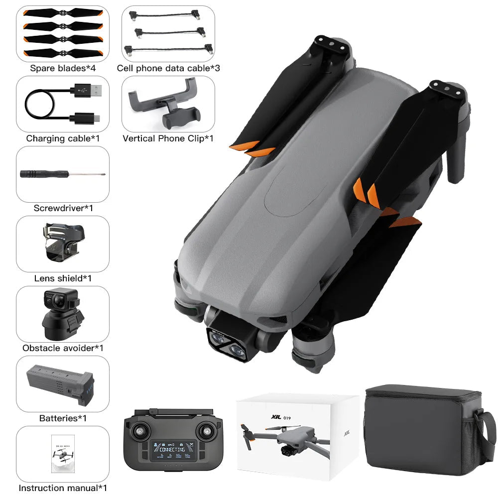 XiL 019 GPS Drone with 4K HD Camera | Airdrop, Long Range &amp; Smart Flight Modes - Skyvex Official